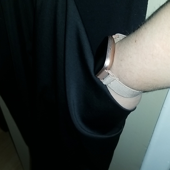 Ann Taylor Mixed Media Little Black Dress Size 8 - Picture 4 of 9